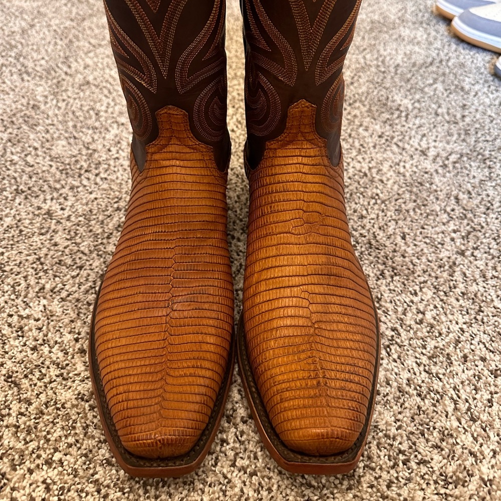 Lucchese Lizard skin boots, size 10, new with tags